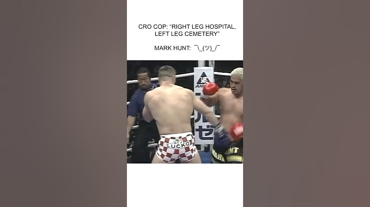 Mark Hunt had an iron chin 😳 #crocop #markhunt #kickboxing