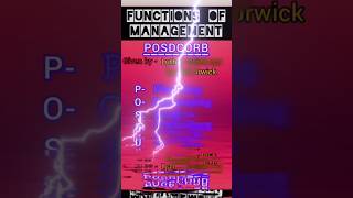 Functions Of Management-POSDCORB#shorts #youtubeshorts