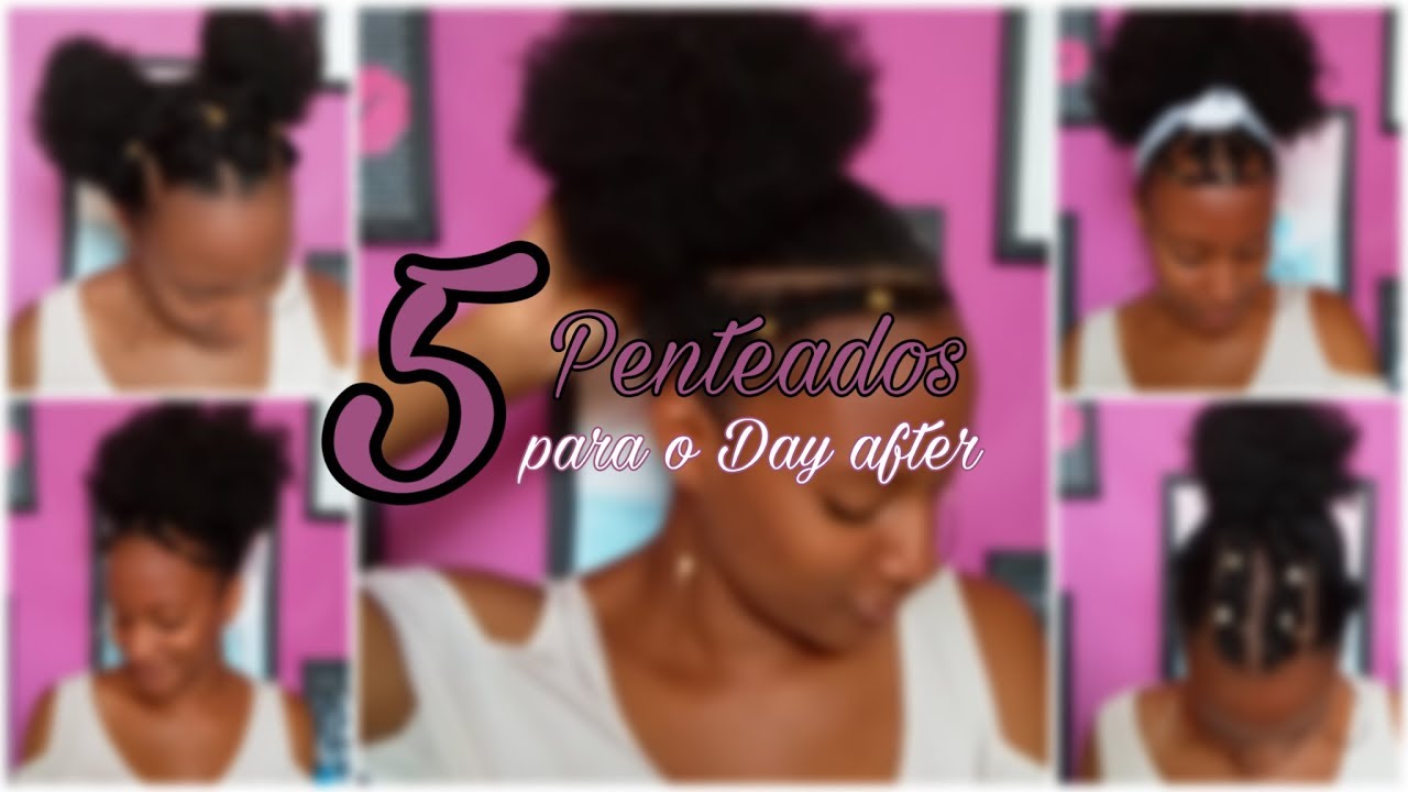 Penteados fáceis para cabelo crespo | Por Jossiany Allycia