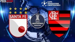 PES 2018 - Independiente SantaFe x Flamengo | CONMEBOL Libertadores 2018 | Gameplay. PS4