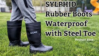 Waterproof Boots with Steel Toe ! SYLPHID |Best Budget | #honestreview #boots #productzone