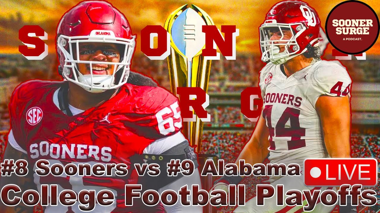 OU Football Live: #8 Oklahoma Sooners vs #9 Alabama First Round of the ...