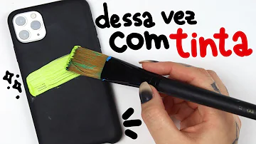 Qual tinta pinta capinha de celular?