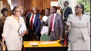 Top NRM Minister joins LOP Joel Ssenyonyi to sign on Motion to remove Mpuuga and other commissioners