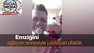 Emzi̇ği̇ni̇ Annesi̇ İle Paylaşan Bebek Komi̇k 