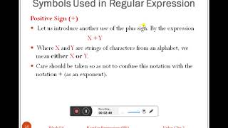 Compiler Construction: Week#4 (Regular Expression) Part 2