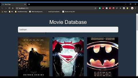 Movie Database Demo | React | OMDb API | Web Development