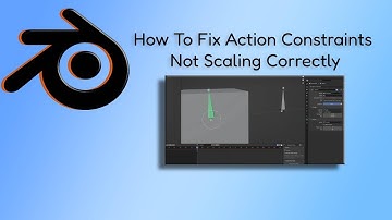 Blender Tutorial How To Fix Action Constraints Not Scaling Correctly