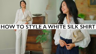 ​​How To Style A White Silk Shirt 8 Ways