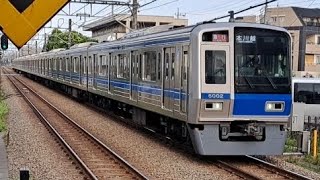 西武新宿線6000系6102F急行本川越駅行き鷺ノ宮駅通過(2023/6/7)