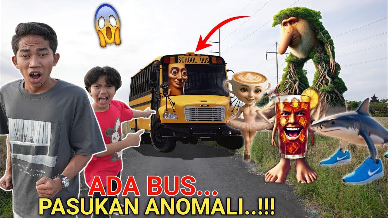 BAH4YA😱ADA PENAMPAKAN BUS SEKOLAH PASUKAN ANOMALI Dll DIJALAN RAYA?JANGAN MENDEKAT! | Mikael TubeHD
