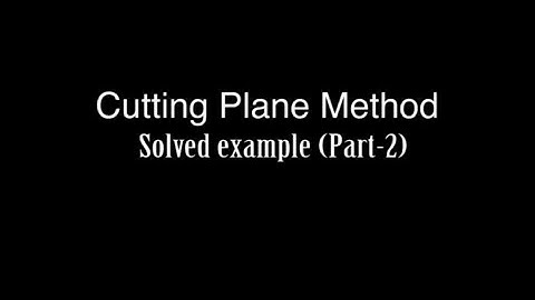 Lec 28: Cutting Plane Method: Part 2