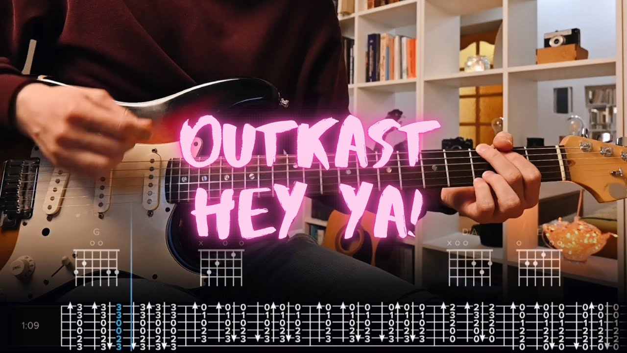 Hey Ya! Outkast Сover / Guitar Tab / Lesson / Tutorial YouTube