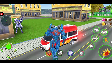Bus Robot Car War Robot Transform Game - Android Gameplay