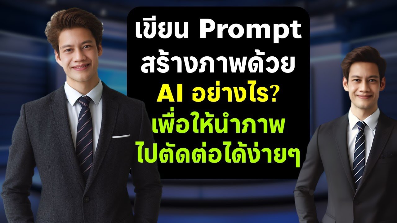 เขียน Prompt สร้างภาพด้วย AI แบบไหน เพื่อให้นำภาพไปตัดต่อได้ง่ายๆ