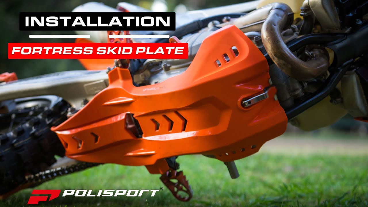 Polisport Fortress Paracoppa In Plastica Leggera Per KTM/Husqvarna – Protezione Motore E Biella (Nero) - 2
