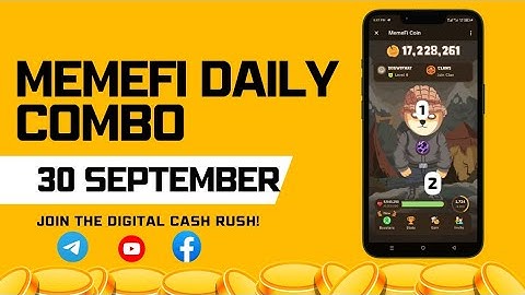 memeFi Daily Combo 30 September | memeFi Secret Code Today 30 September