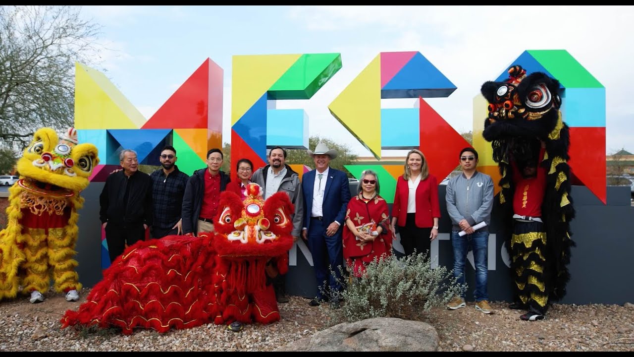 The Asian District celebrates new sign unveiling