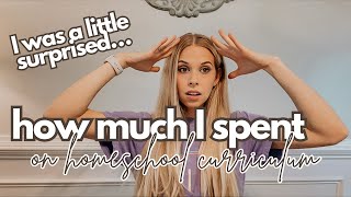 how much it cost me to homeschool kindergarten this year - Abeka, math with confidence + more!