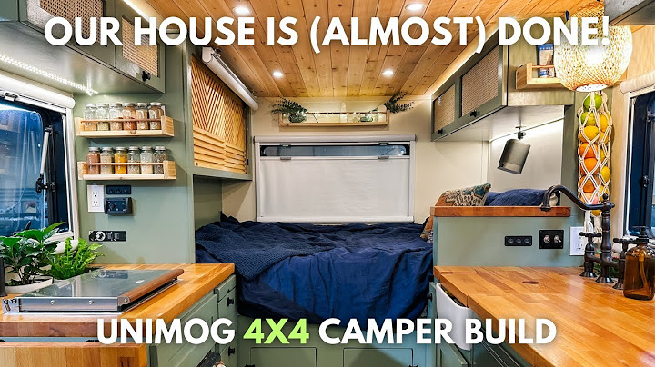Our 75sqft Composite Box House Is (Almost) Done - Flooring & Trim | Unimog 4x4 Camper Build #24