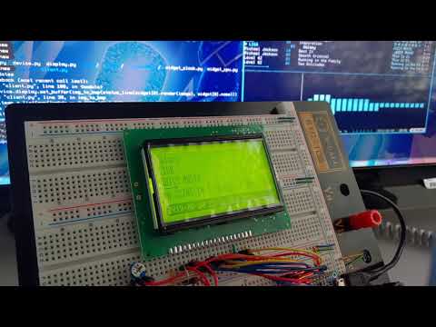 SG12864A 128x64 GLCD  | lcd4python the lcdproc alternative
