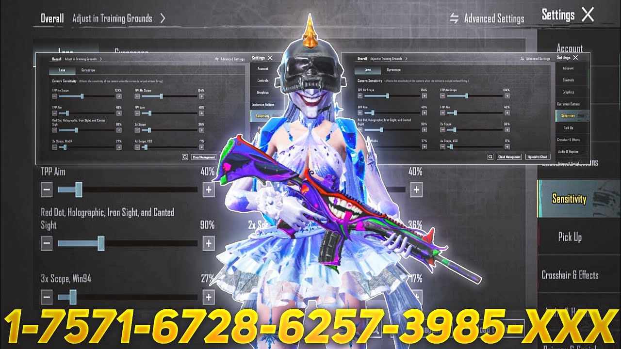 New Update 4.2⚡Best Sensitivity code + Control Settings Pubg Mobile/Bgmi Sensitivity 2026