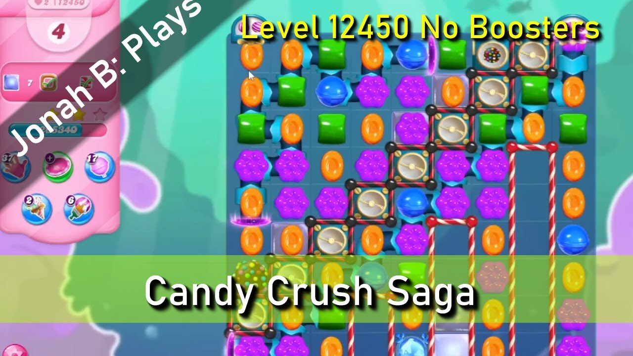 Candy Crush Saga Level 12450 No Boosters