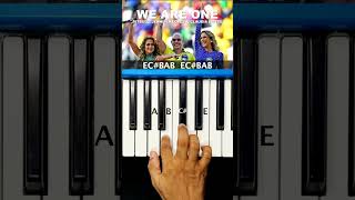 We Are One (Ole Ola) Fifa Worldcup Song Keyboard Notes #weareone #fifaworldcup #pitbull #jennifer