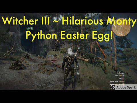 The Witcher 3: Rabbit Of Caerbannog Monty Python Easter Egg!