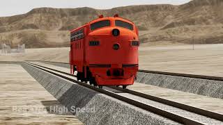 Epic Trains vs Horizontal Loop Crash 13 – BeamNG.drive | BeamNG High Speed