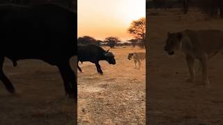 Lion Attacked The Bull Caught On Camera