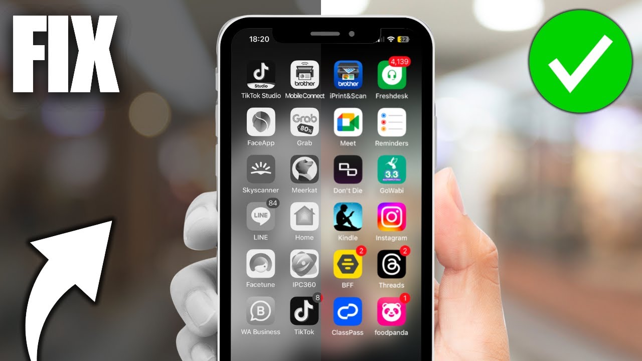 How To Fix Black & White iPhone Screen (Grayscale) - YouTube