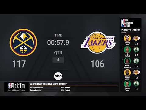 Nuggets @ Lakers Game 3 Conference Finals Live Scoreboard | #NBAPlayoffs Presented by Google Pixel