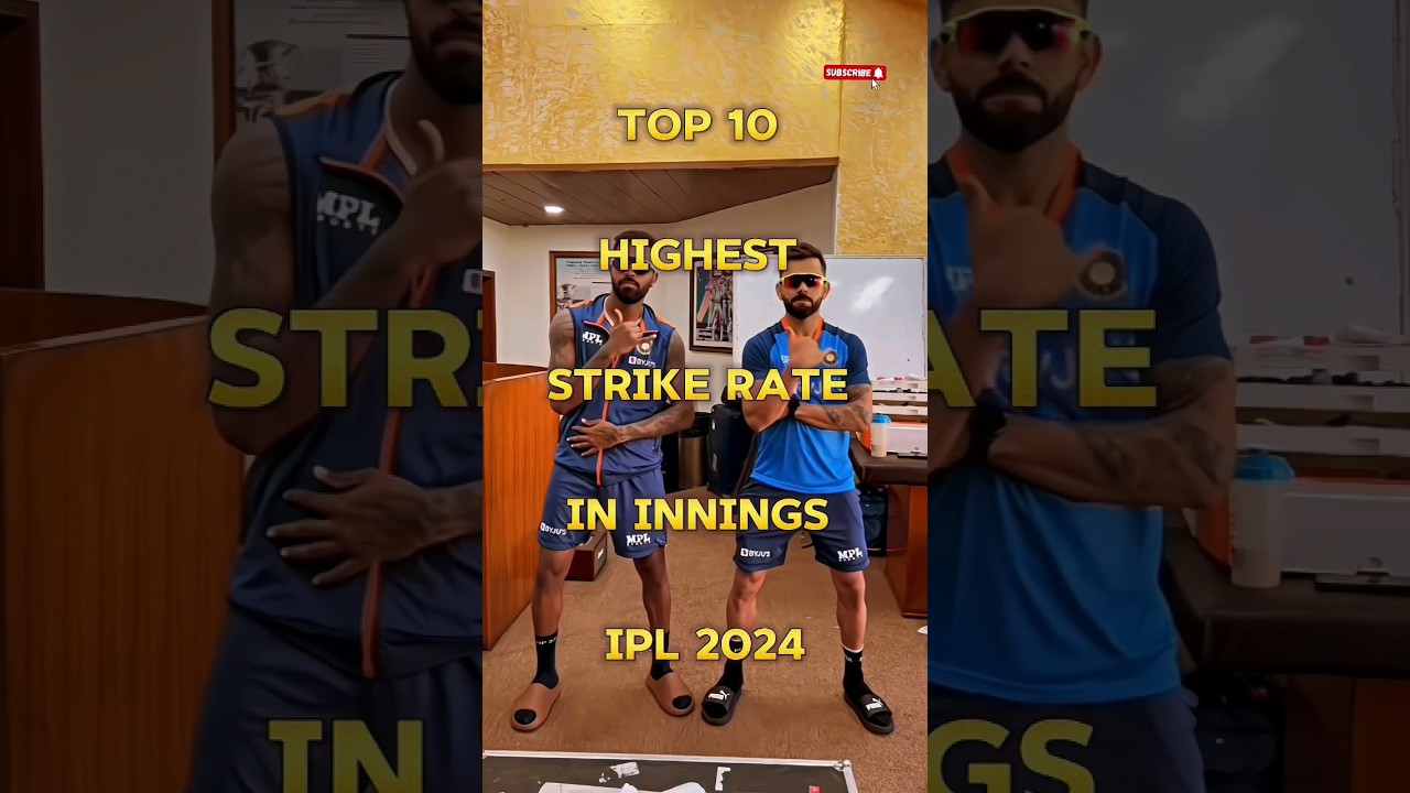 Top 10 highest strike rate🥵