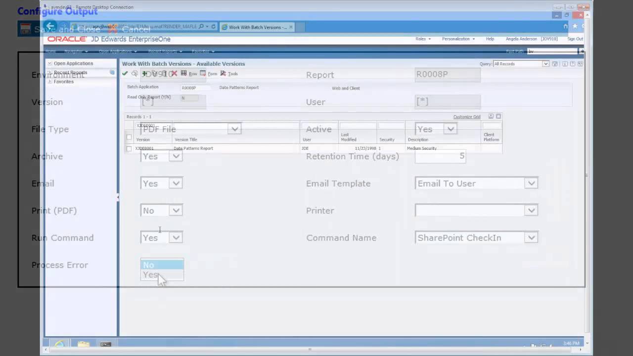 Managing JD Edwards EnterpriseOne Reports using LynX Output Manager ...