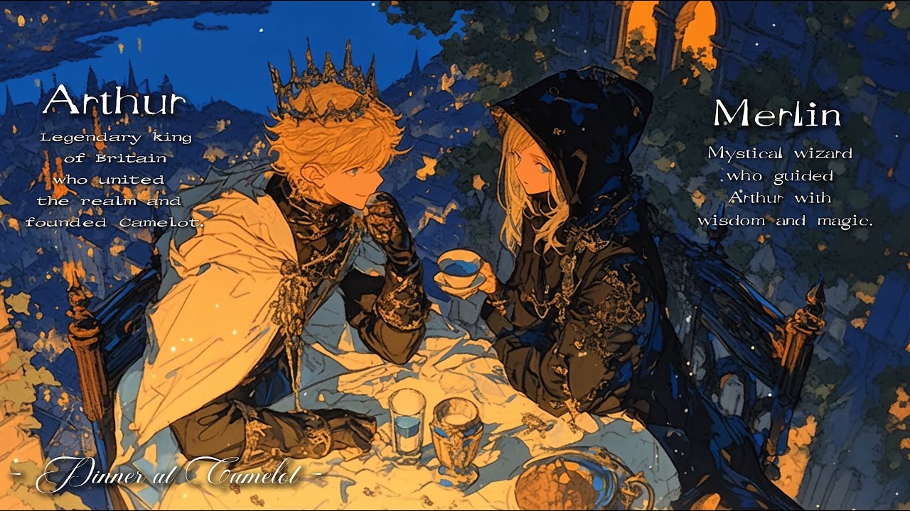 【異世界ケルト音楽】「アーサーと不思議なディナーwithマーリン-Arthur and a Mysterious Dinner with Merlin」キャメロットのレストランで食事をする1時間の旅