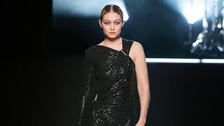 Gigi Hadid walking the runway for Michael Kors Fall-Winter 2022 Show