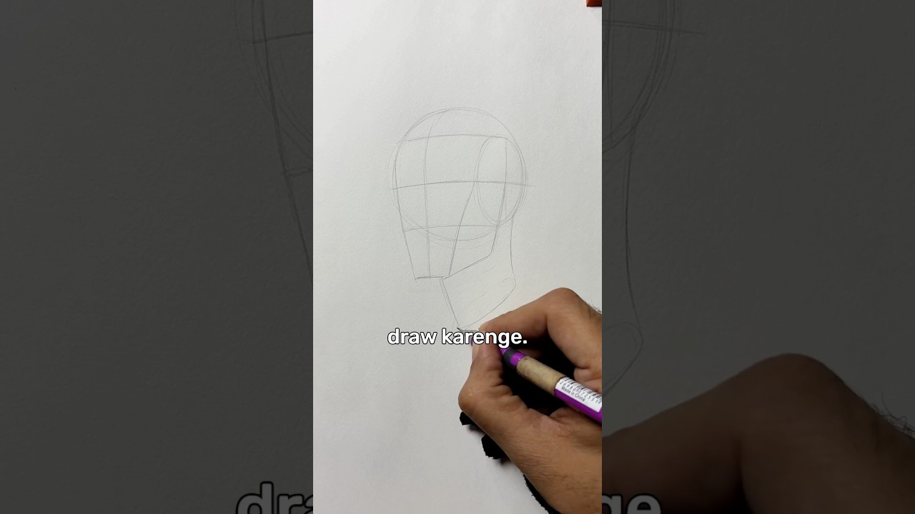 Loomis Method | 3/4th Head Drawing Using Loomis Method - YouTube