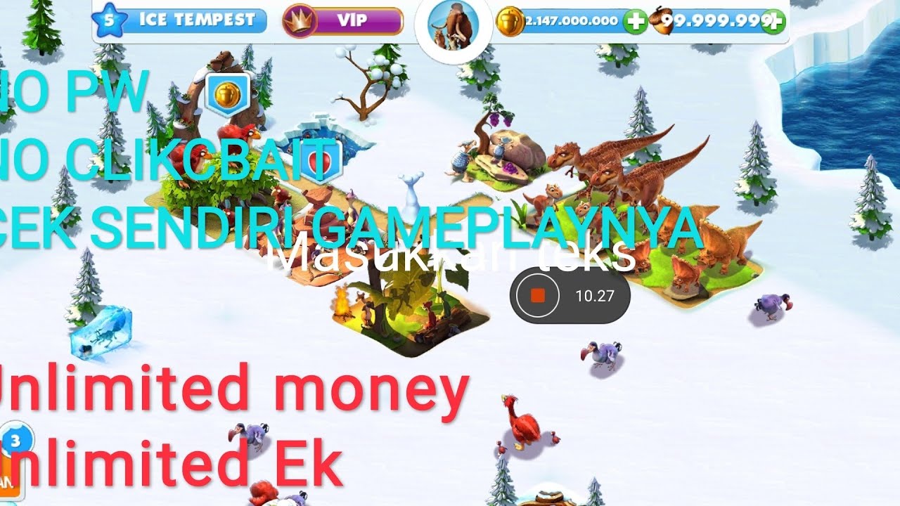 ICE AGE VILLAGE MOD APK V3.6.0 NO ROOT NO CLICK