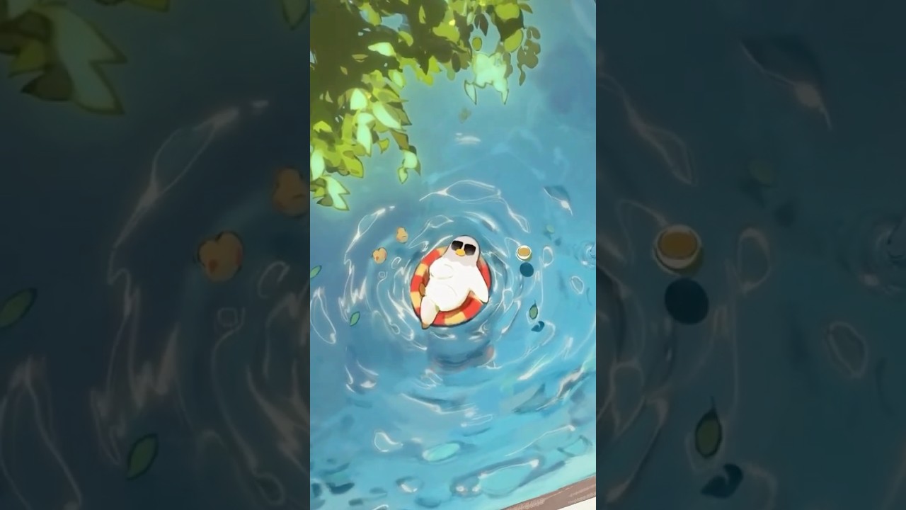 Poolside Pigeon Vibes 😎 — Happy Labor Day 🎶 