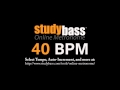 40 BPM Online Metronome 3 Min StudyBass mp3