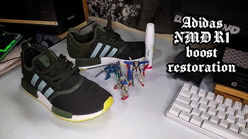 Adidas NMD R1 Boost restoration using an oil-based Sharpie [ beat prod by - brownskinhead ]