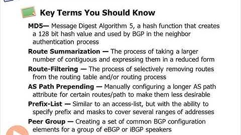 cisco ccnp route bgp 28   What We Covered   Cisco CCNP ROUTE BGP