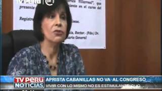 Mercedes Cabanillas anunció que no postulará durante Elecciones 2016s