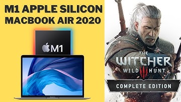 The Witcher 3 on M1 Runs Well! Apple Silicon CrossOver/WINE - MacBook Air 2020 - Gameplay