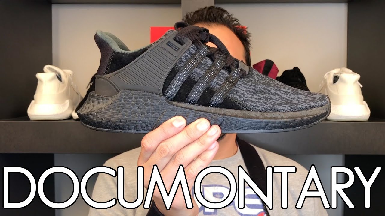 batería Injerto Porque Adidas EQT Support 93/17 Triple Black Review • Why I Like the EQT 93/17  (Reupload) | DOCUMONTARY - YouTube