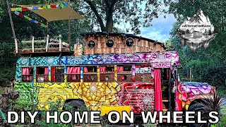 From a SKOOLIE into a HOME On Wheels all for 16000€  | Self Converted School Bus Tour by Alternative House 5,616 views 7 months ago 11 minutes, 15 seconds