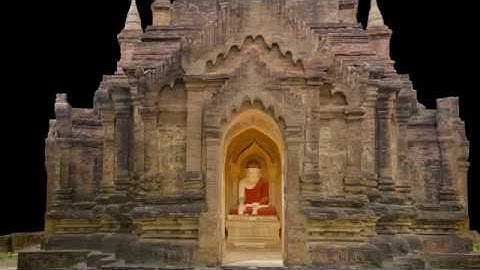 Photorealistic 3D Model of a Temple in Bagan