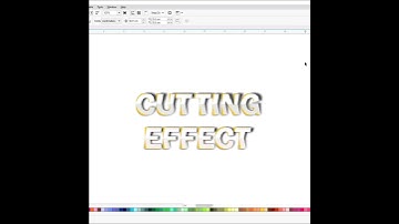 Paper Cutting Effect in Coreldraw||Drawing|Using Knife Tools. #shorts