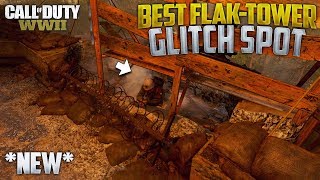 CoD WWII *New* Best  Flak Tower Glitch Spot